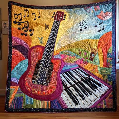 Guitar Heaven Quilted Blanket GFTOTL247