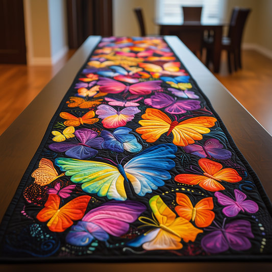 Midnight Butterflies Quilted Table Runner GFTOTL267