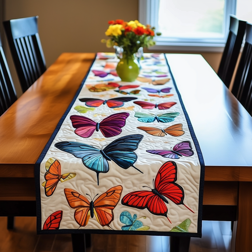 Midnight Butterflies Quilted Table Runner GFTOTL271