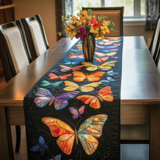 Midnight Butterflies Quilted Table Runner GFTOTL272