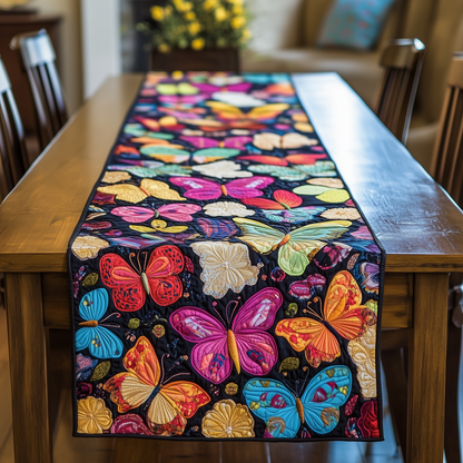 Midnight Butterflies Quilted Table Runner GFTOTL273