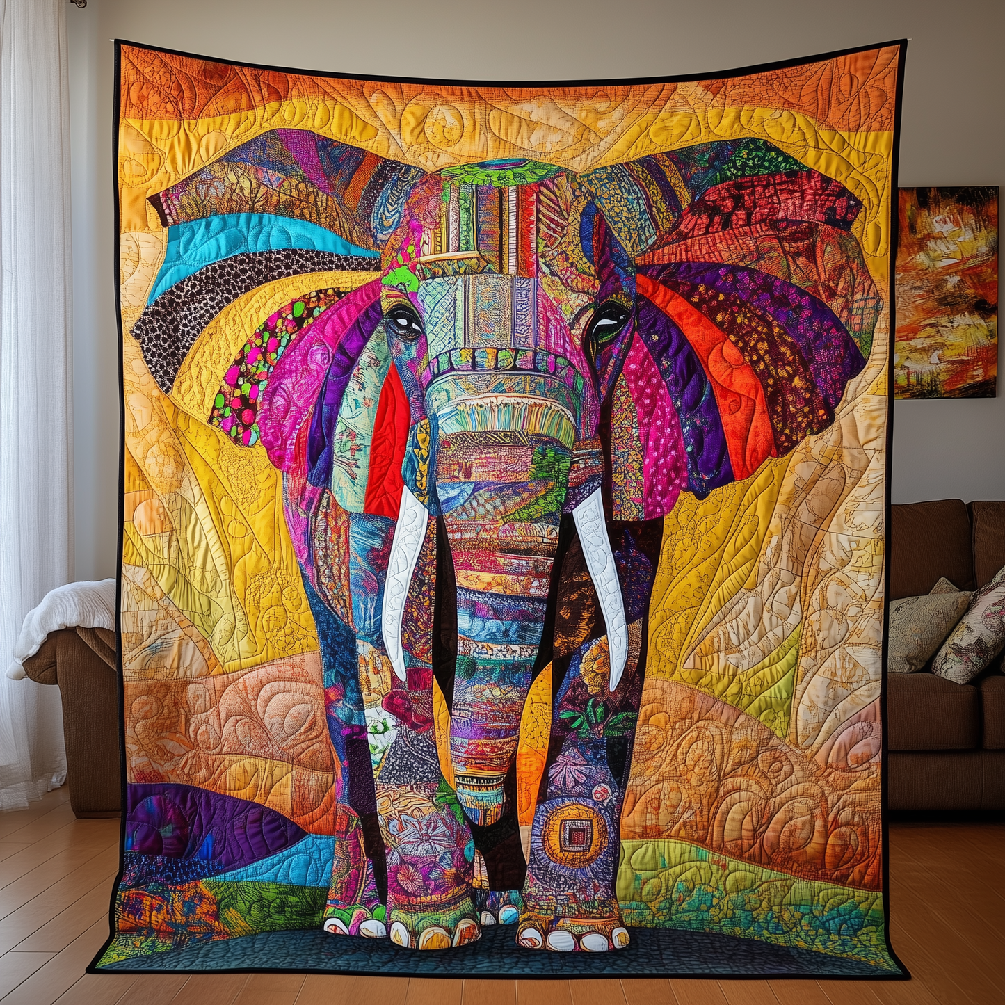 Elephant Spirit Quilted Blanket GFTOTL335