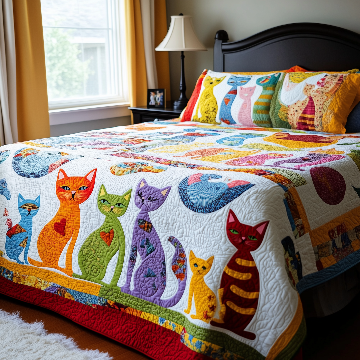 Playful Cats Quilted Blanket GFTOTL340