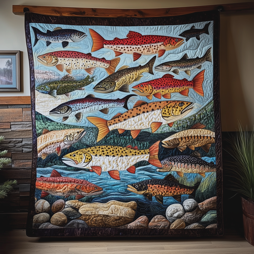 Treasuresfish Quilted Blanket GFTOTL408