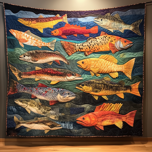 Treasuresfish Quilted Blanket GFTOTL411