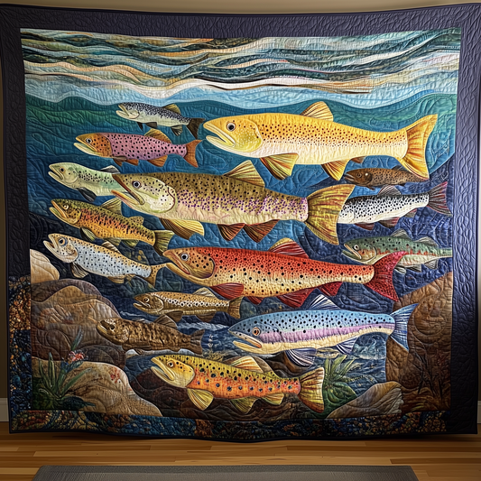 Fishing Quilted Blanket GFTOTL413