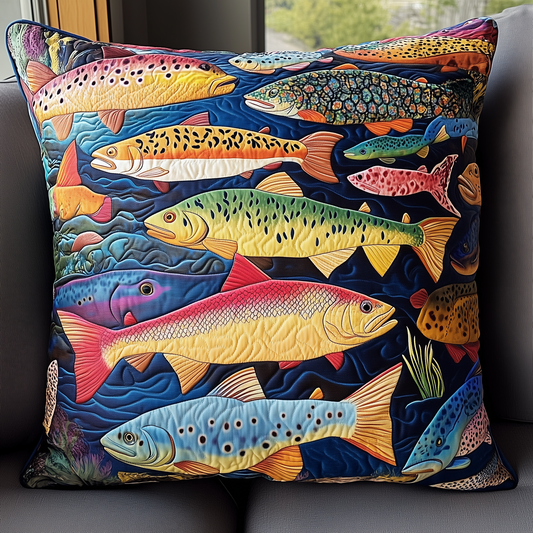 Treasuresfish Quilted Pillow Case GFTOTL420