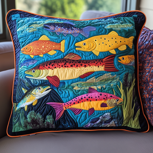 Treasuresfish Quilted Pillow Case GFTOTL421