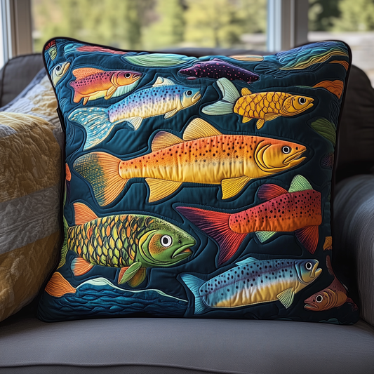 Treasuresfish Quilted Pillow Case GFTOTL422