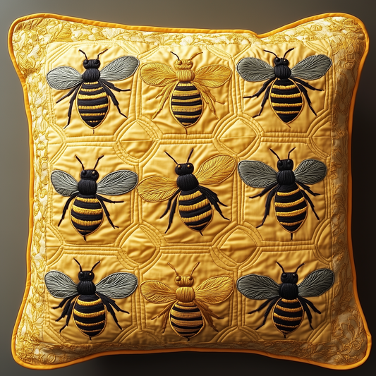 Honey Bee Quilted Pillow Case GFTOTL428