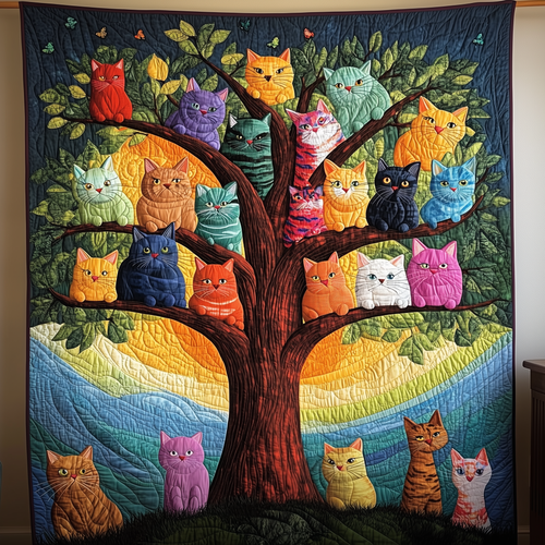 Cat of Life Quilted Blanket GFTOTL445