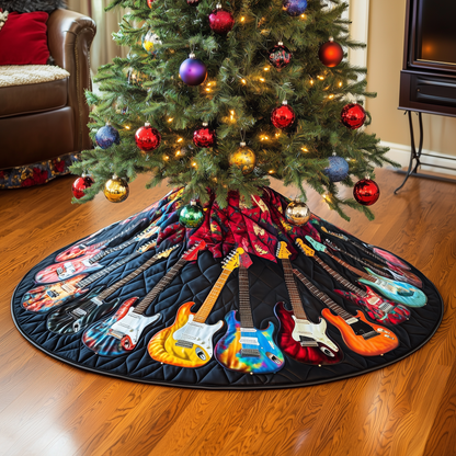 Guitars Quilted Tree Skirt GFTOTL503