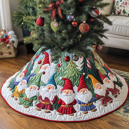 Winter Gnomes Quilted Tree Skirt GFTOTL508