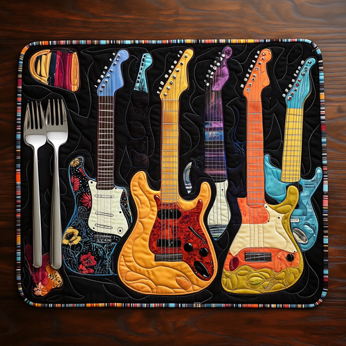 Guitars Quilted Place Mat GFTOTL526