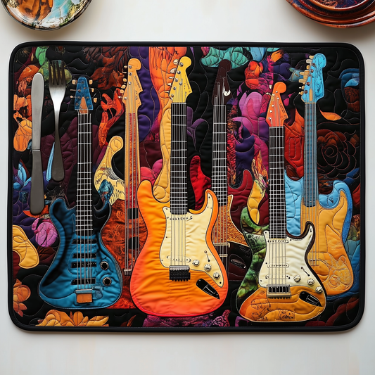 Vibrant Guitars Quilted Place Mat GFTOTL529