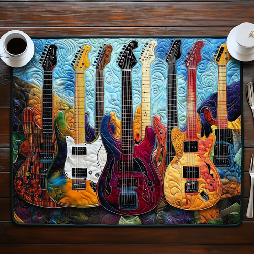 Vibrant Guitars Quilted Place Mat GFTOTL532