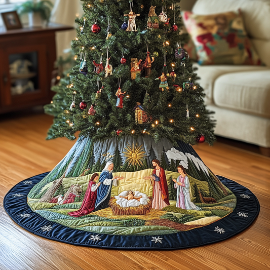 Nativity Scene Quilted Tree Skirt GFTOTL591