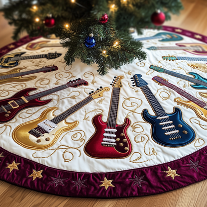 Swirls Guitar Quilted Tree Skirt GFTOTL661