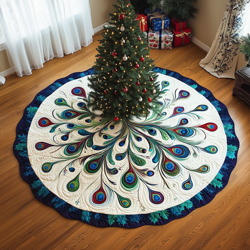 Peacock Quilted Tree Skirt GFTOTL692