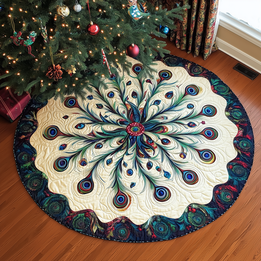 Peacock Quilted Tree Skirt GFTOTL693