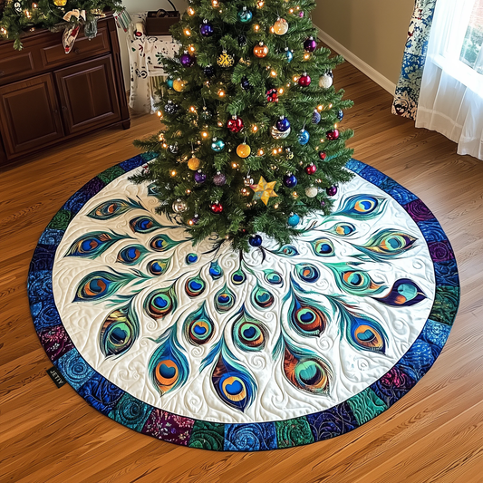 Peacock Quilted Tree Skirt GFTOTL695