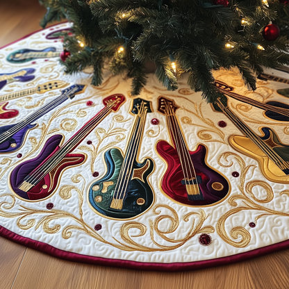 Guitar Bass Quilted Tree Skirt GFTOTL747