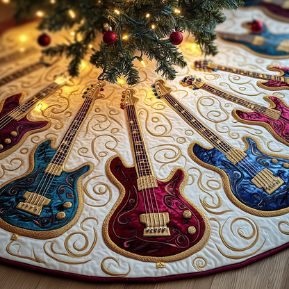 Guitar Bass Quilted Tree Skirt GFTOTL749