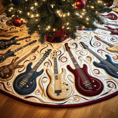 Guitar Bass Quilted Tree Skirt GFTOTL751