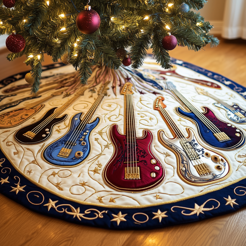 Guitar Bass Quilted Tree Skirt GFTOTL752