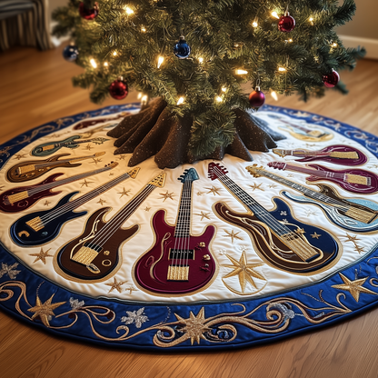 Guitar Bass Quilted Tree Skirt GFTOTL753