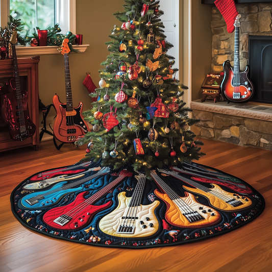 Guitar Bass Quilted Tree Skirt GFTOTL757