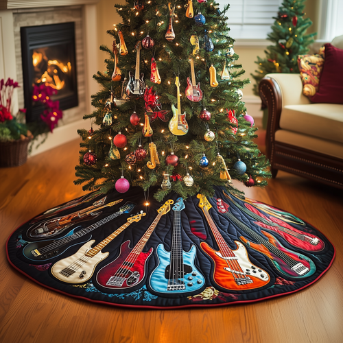 Guitar Bass Quilted Tree Skirt GFTOTL758