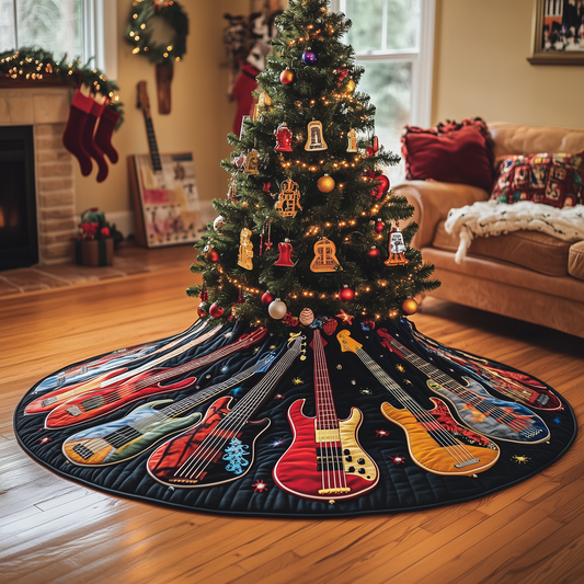 Guitar Bass Quilted Tree Skirt GFTOTL760