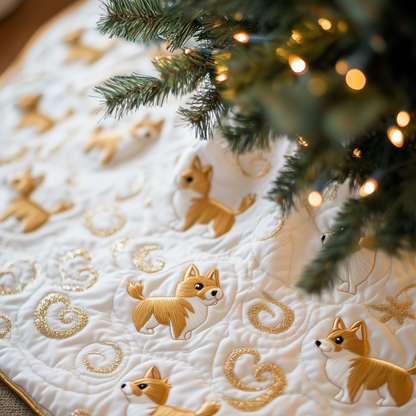 Corgi Quilted Tree Skirt GFTOTL770