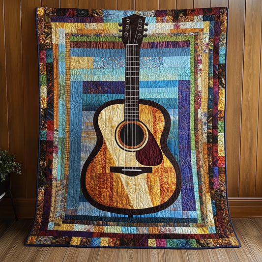 Solo Acoustic Guitar Quilted Blanket GFTOTL808