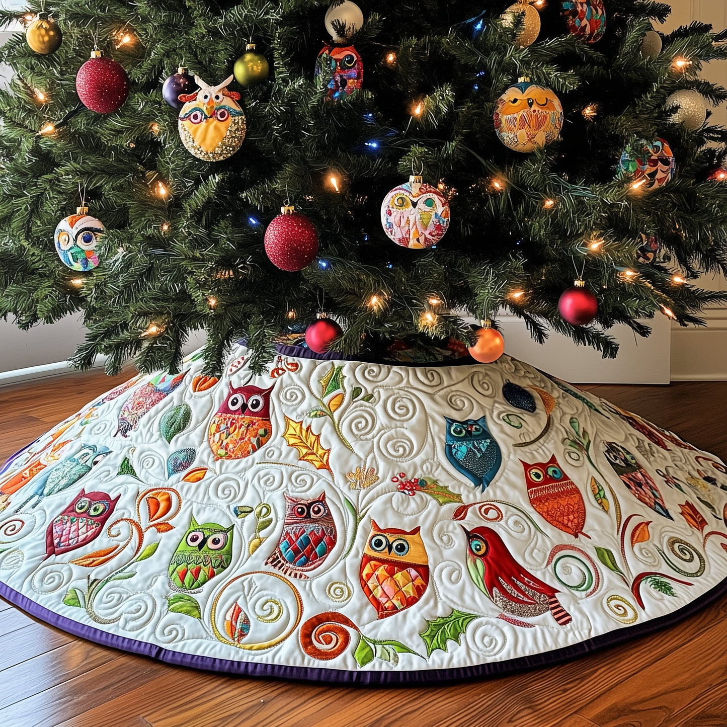 Owls Quilted Tree Skirt GFTOTL810