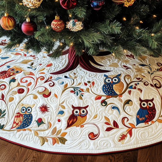 Owls Quilted Tree Skirt GFTOTL813