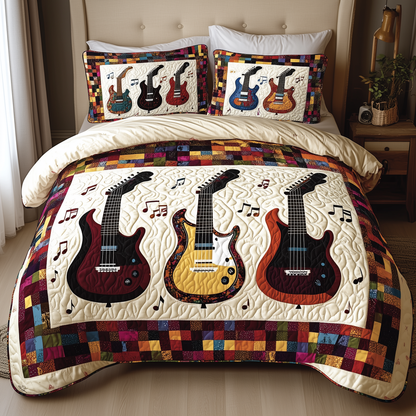 Guitars 3-Piece Quilted Bedding Set GFTOTL896