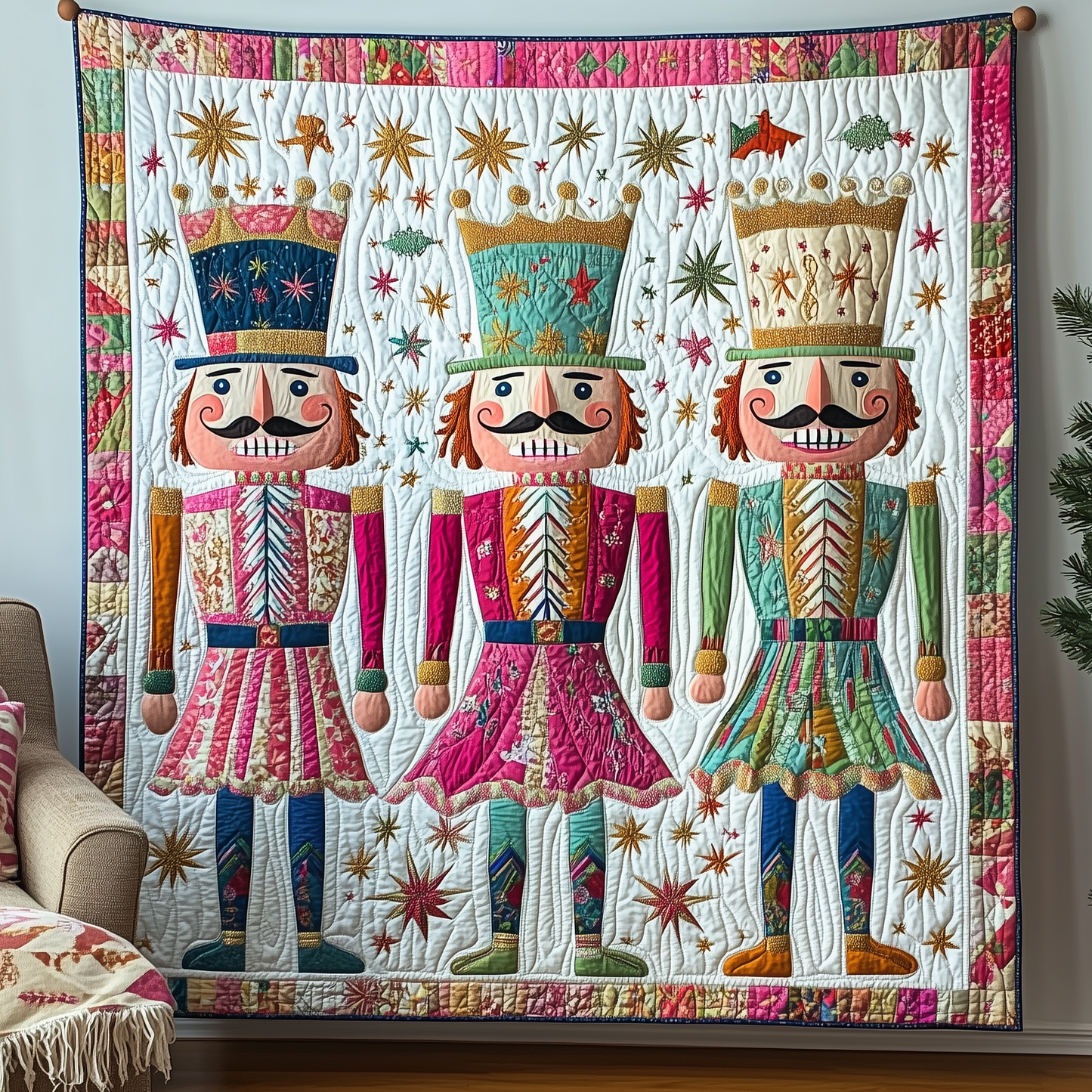 Christmas Nutcracker Quilted Blanket GFTOTL977