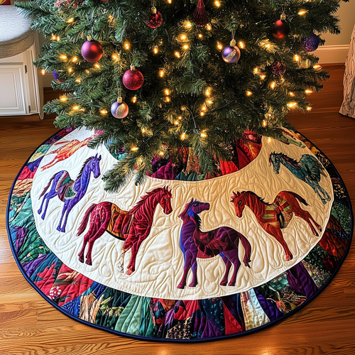 Horse Quilted Tree Skirt GFTOTP049