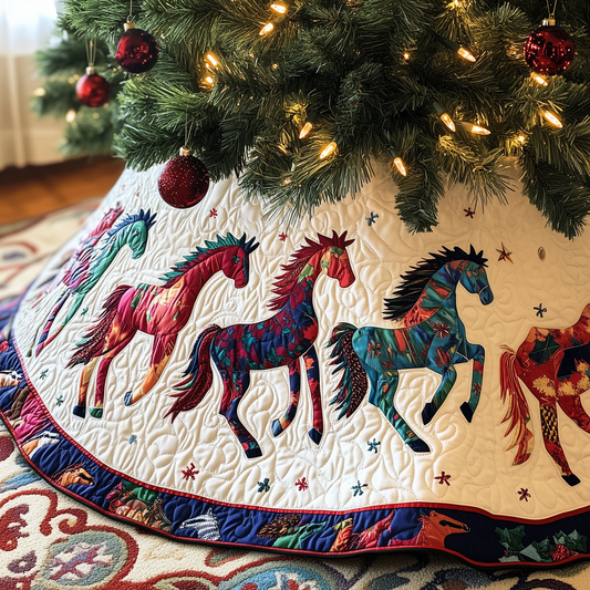 Horse Quilted Tree Skirt GFTOTP050