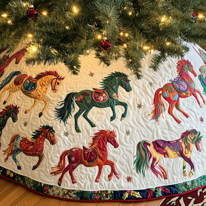 Horse Quilted Tree Skirt GFTOTP051