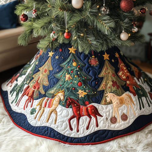 Horse Quilted Tree Skirt GFTOTP053