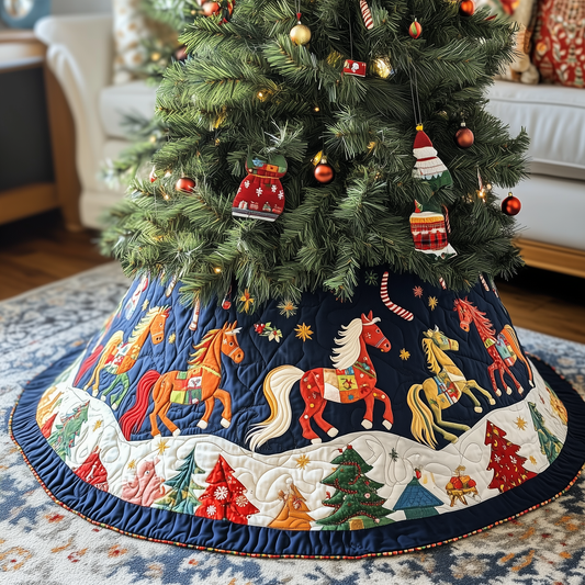 Horse Quilted Tree Skirt GFTOTP054