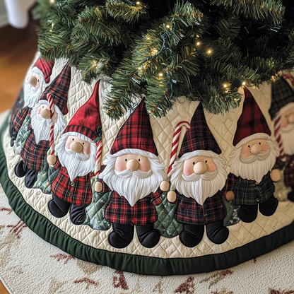 Christmas Gnome Quilted Tree Skirt GFTOTP098