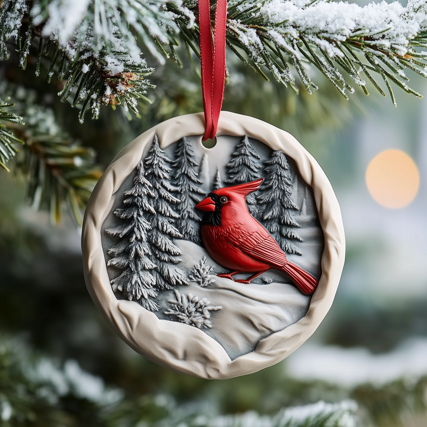 Red Cardinal Mica Ornament GFTOTP1023