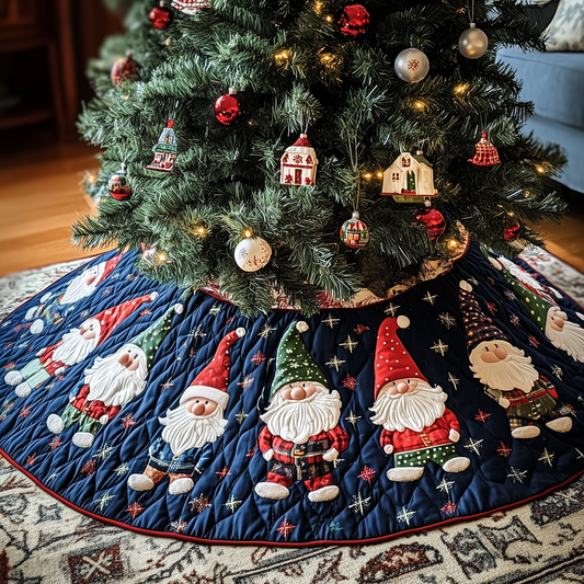 Christmas Gnome Quilted Tree Skirt GFTOTP105