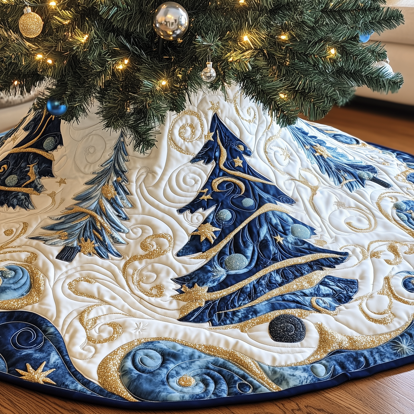 Christmas Tree  Quilted Tree Skirt GFTOTP107