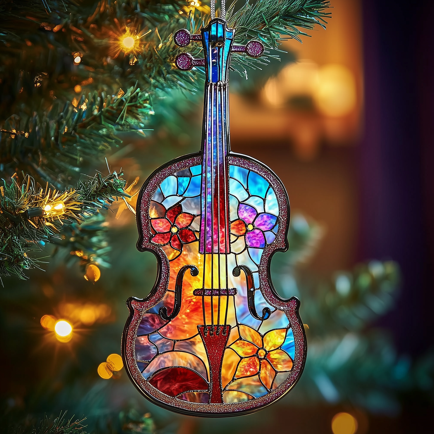 Elegant Violin Mica Ornament GFTOTP1133