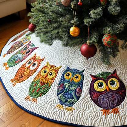 Christmas Owl Quilted Tree Skirt GFTOTP114